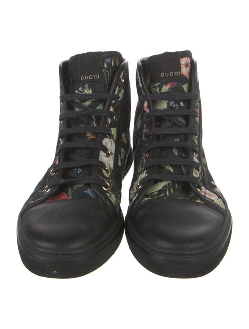 Gucci Flora Knight Print Canvas Sneakers