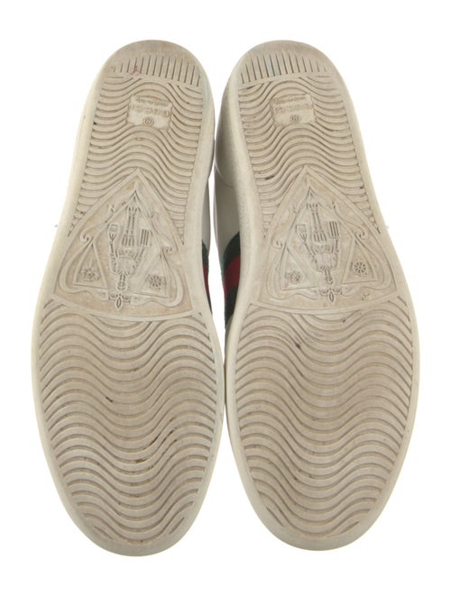 Gucci Web Accent Leather Sneakers