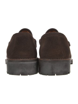 Gucci Horsebit Accent Suede Loafers