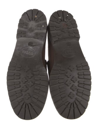 Gucci Horsebit Accent Suede Loafers