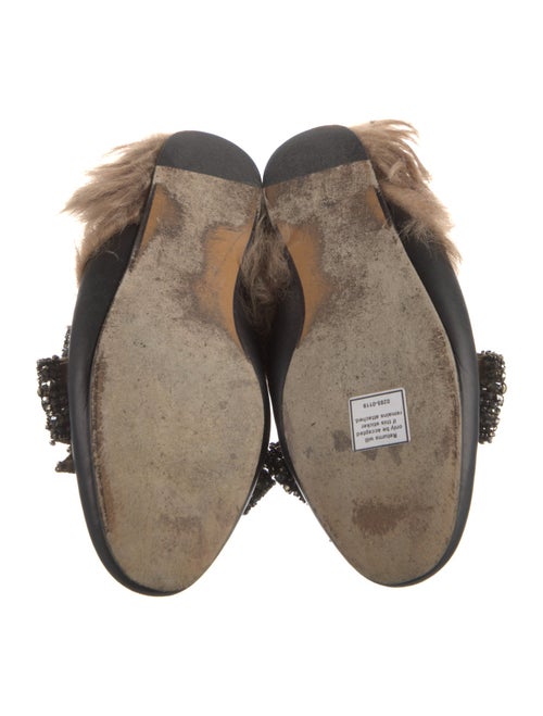 Gucci Leather Bow Accents Mules