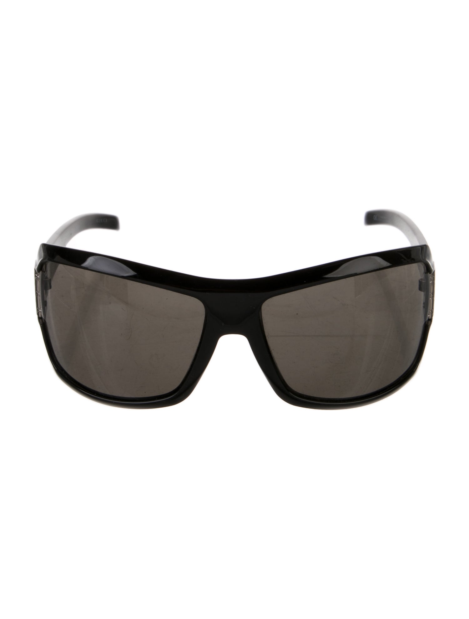 Gucci Interlocking G Logo Shield Sunglasses