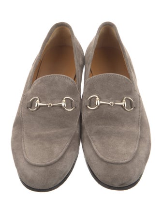Gucci Horsebit Accent Suede Loafers