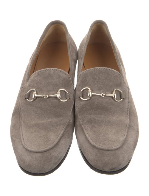 Gucci Horsebit Accent Suede Loafers