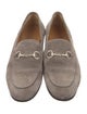 Gucci Horsebit Accent Suede Loafers