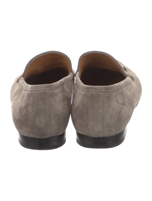 Gucci Horsebit Accent Suede Loafers