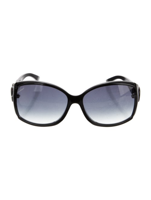 Gucci Interlocking G Logo Shield Sunglasses