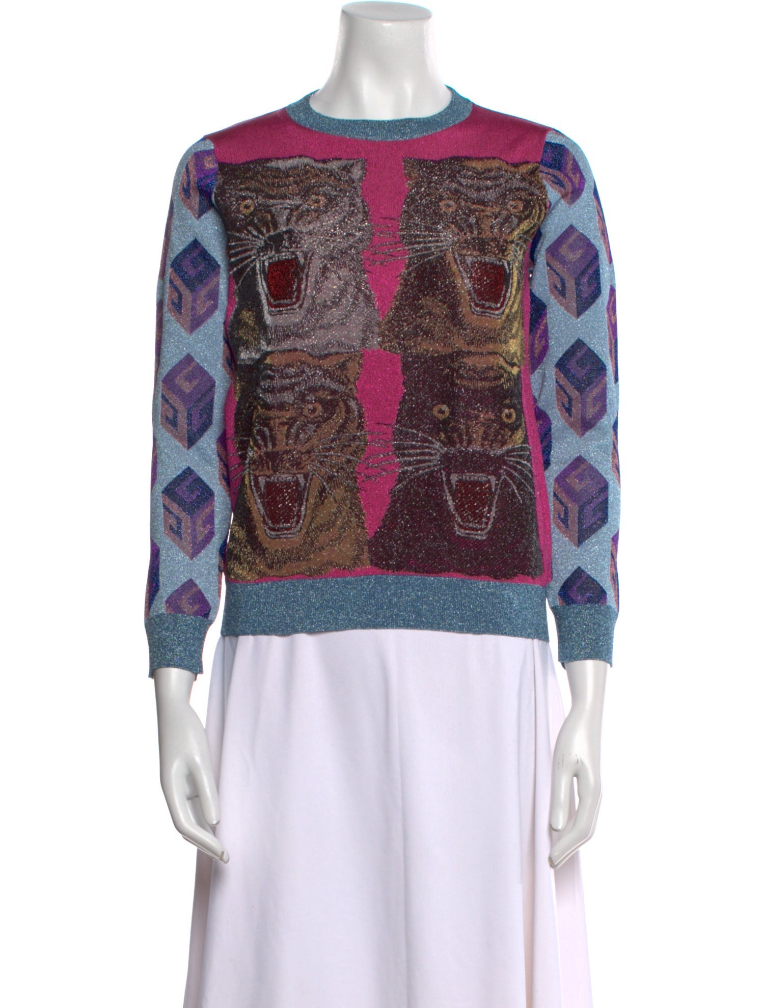 Gucci Paisley Print Crew Neck Sweatshirt