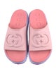 Gucci Interlocking G Logo Rubber Slides