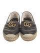 Gucci Double G Logo Leather Espadrilles
