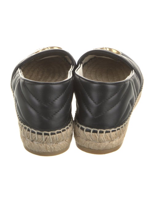 Gucci Double G Logo Leather Espadrilles