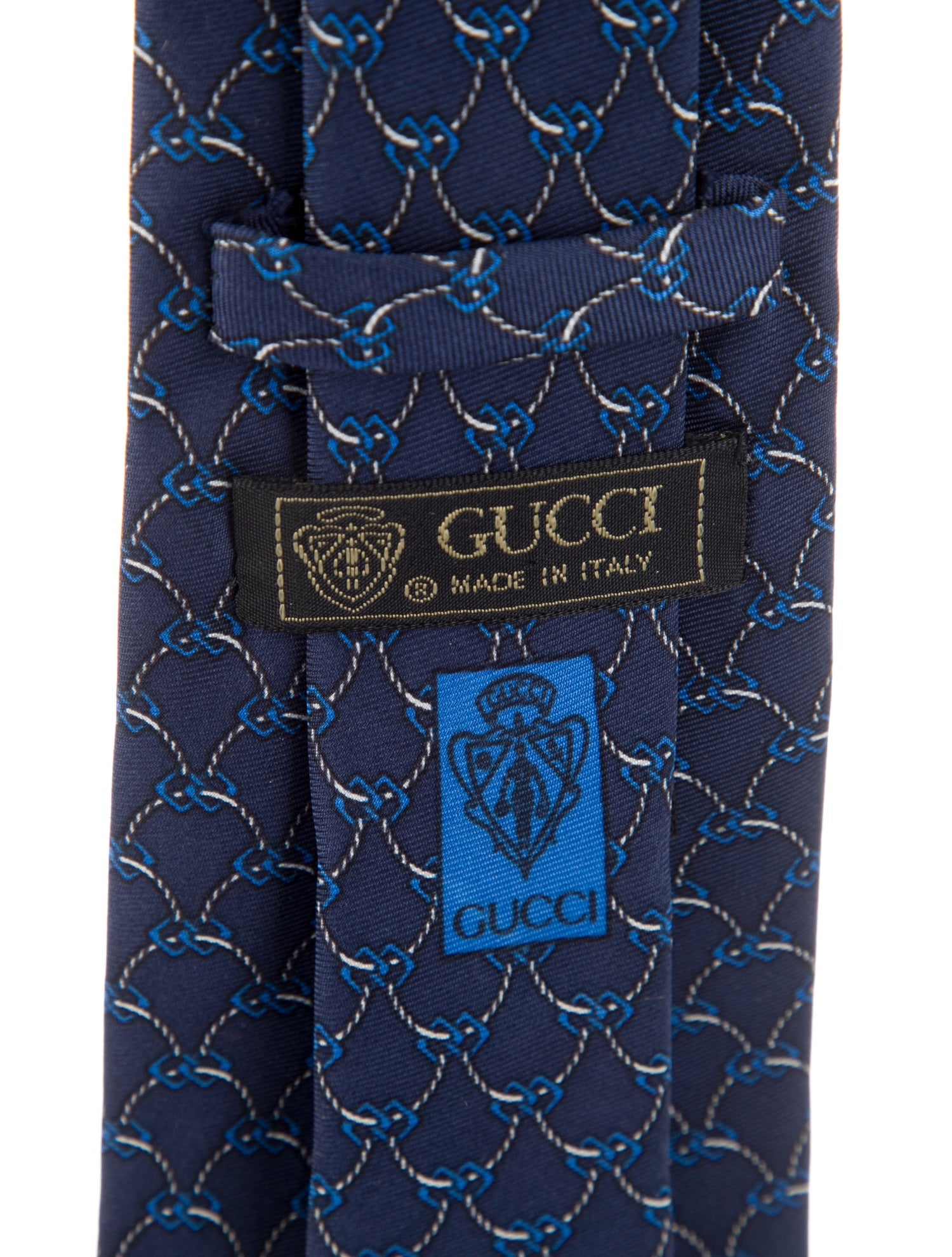 Gucci Pattern Print Silk Tie