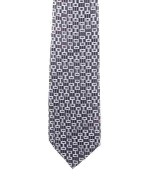 Gucci Pattern Print Silk Tie