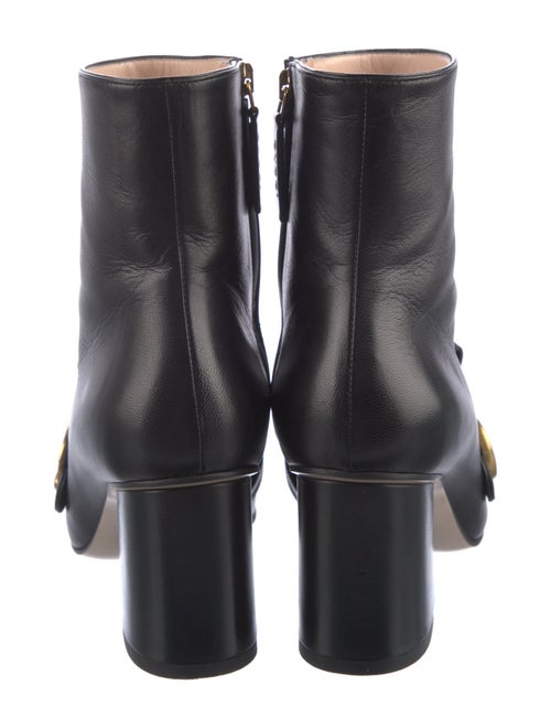 Gucci Leather Fringe Trim Accent Boots