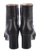 Gucci Leather Fringe Trim Accent Boots