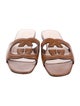Gucci Interlocking G Logo Leather Slides
