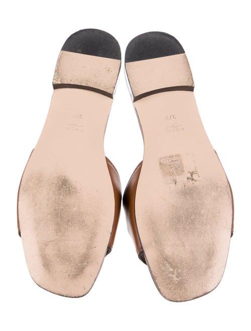 Gucci Interlocking G Logo Leather Slides