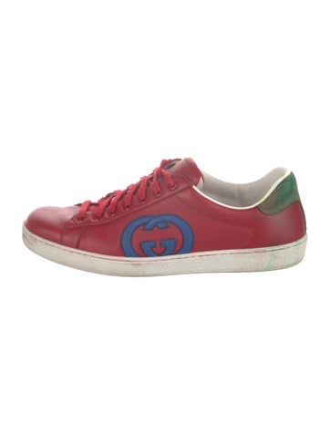 Gucci Sneakers Interlocking G Logo Leather 6.5