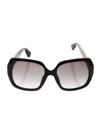 Gucci Web Accent Oversize Sunglasses