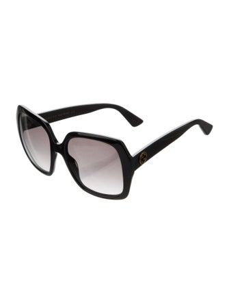 Gucci Web Accent Oversize Sunglasses