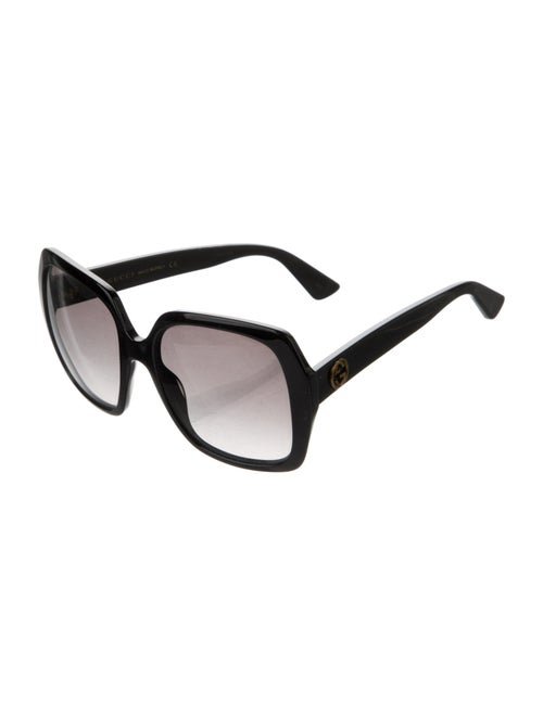 Gucci Web Accent Oversize Sunglasses