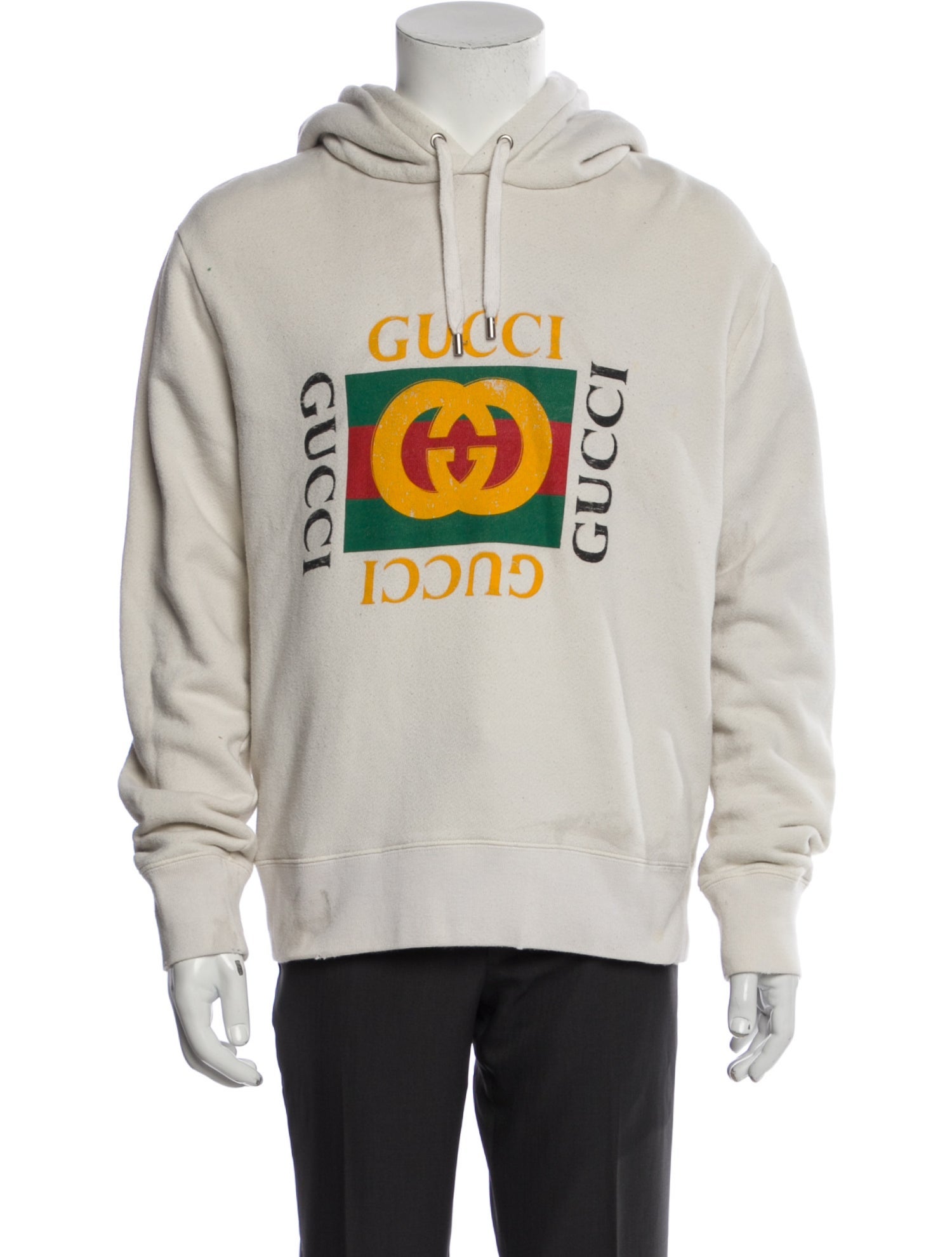 Gucci Interlocking G Logo Crew Neck Hoodie