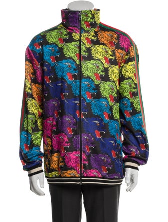 Gucci Web Accent Printed Trucker Jacket