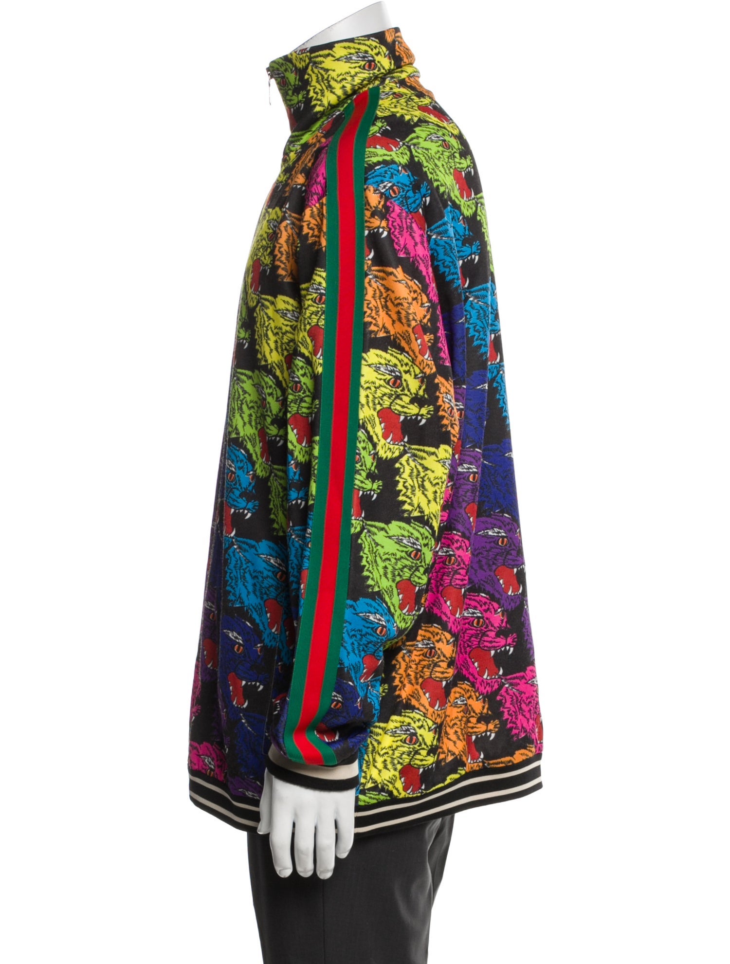 Gucci Web Accent Printed Trucker Jacket