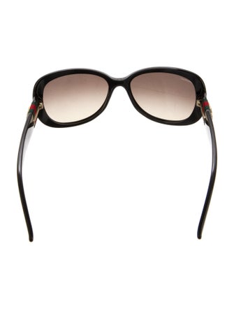 Gucci Web Accent Oversize Sunglasses