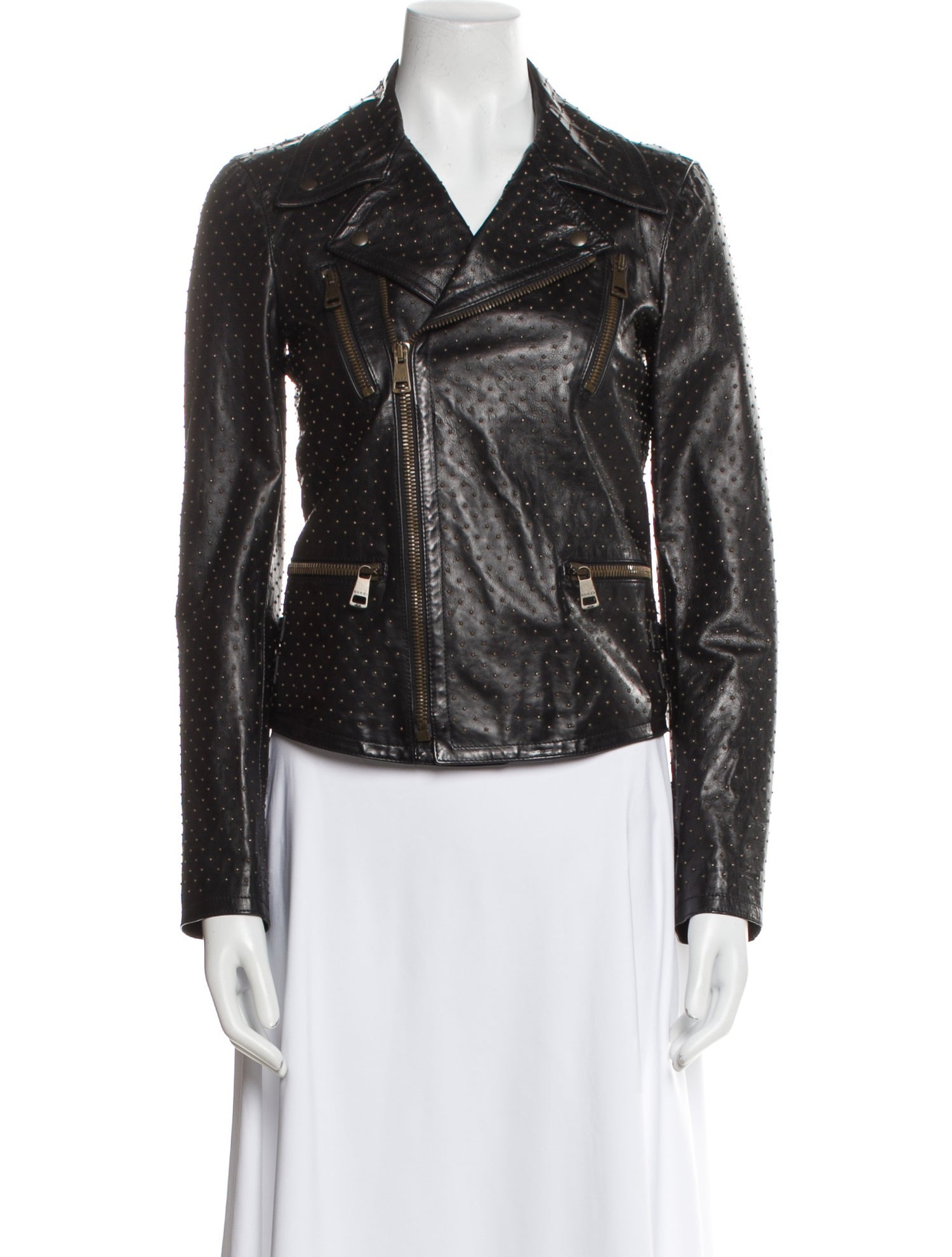 Gucci Leather Biker Jacket