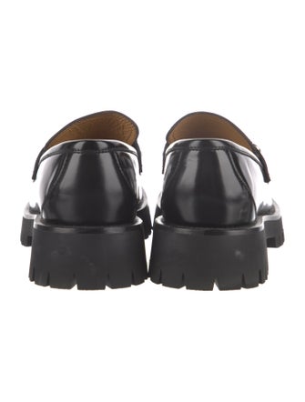 Gucci Interlocking G Logo Leather Loafers