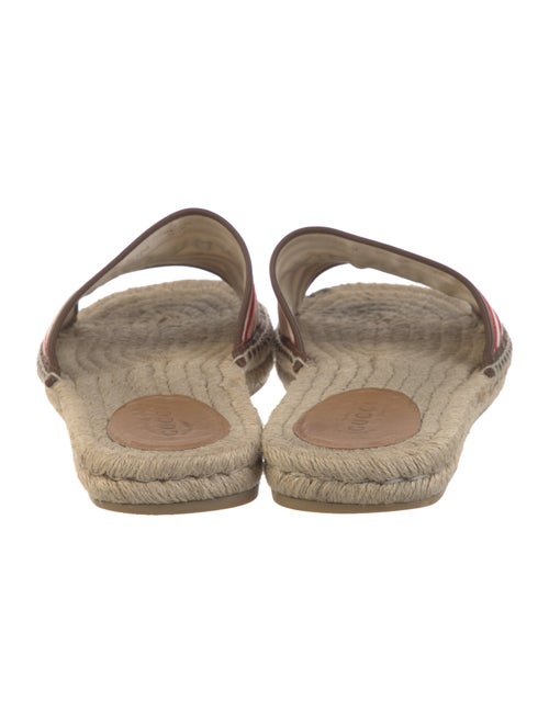 Gucci Bee Accent Canvas Slides