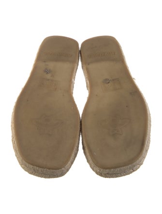 Gucci Bee Accent Canvas Slides