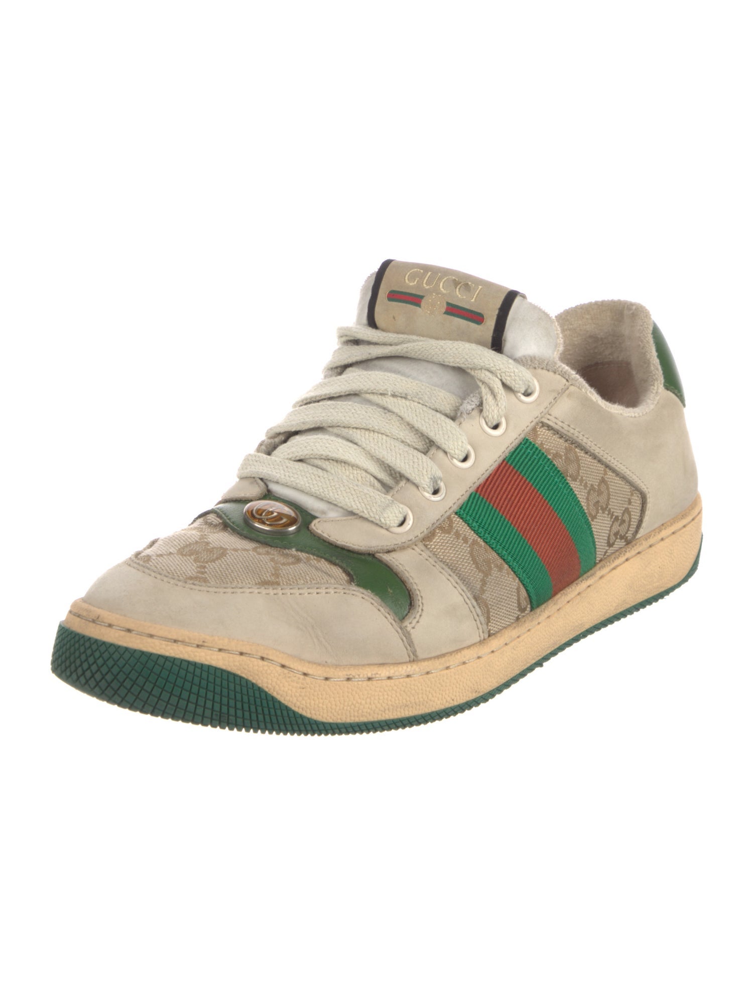 Gucci GG Logo Leather Sneakers