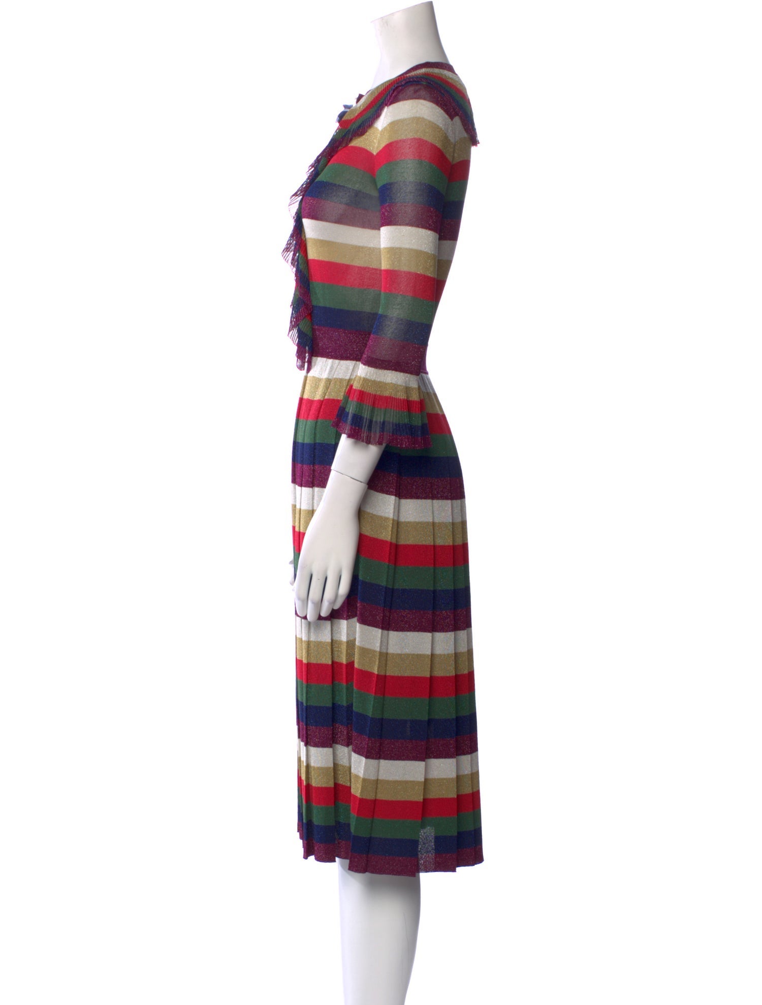 Gucci Striped Midi Length Dress