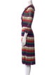 Gucci Striped Midi Length Dress