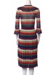 Gucci Striped Midi Length Dress