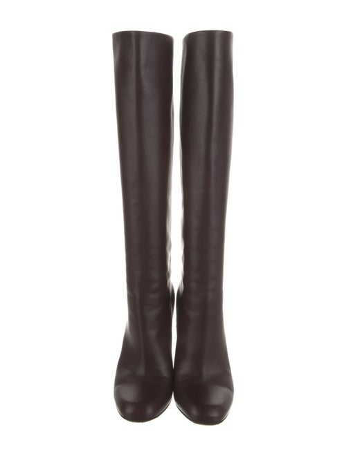Gucci Spike Accents Leather Boots