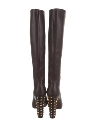 Gucci Spike Accents Leather Boots