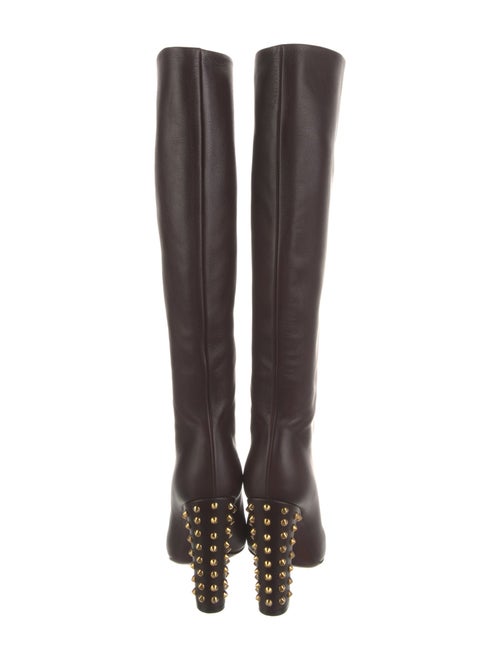 Gucci Spike Accents Leather Boots