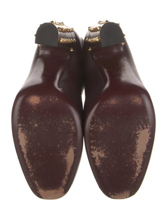 Gucci Spike Accents Leather Boots