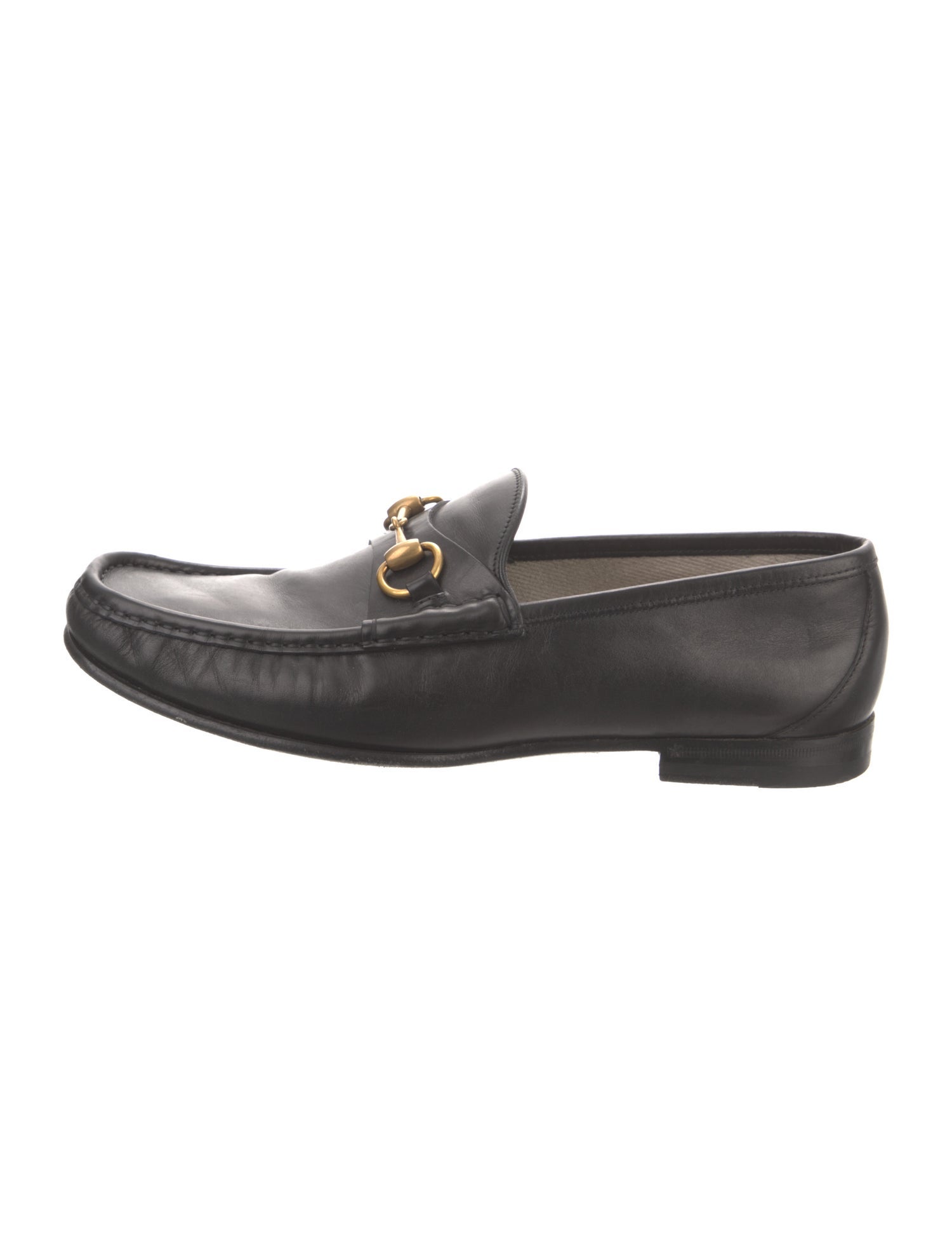 Gucci 1955 Horsebit Accent Leather Dress Loafers