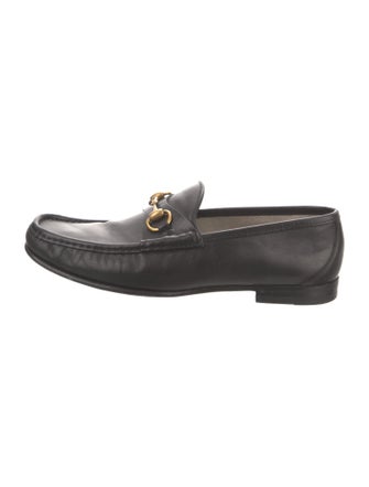 Gucci 1955 Horsebit Accent Leather Dress Loafers