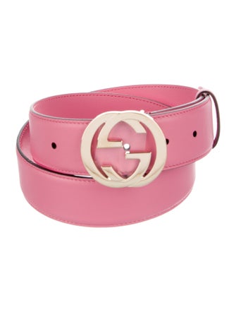 Gucci Interlocking G Logo Leather Belt