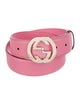 Gucci Interlocking G Logo Leather Belt