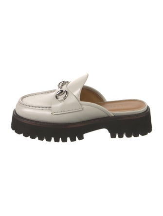 Gucci Horsebit Accent Leather Mules