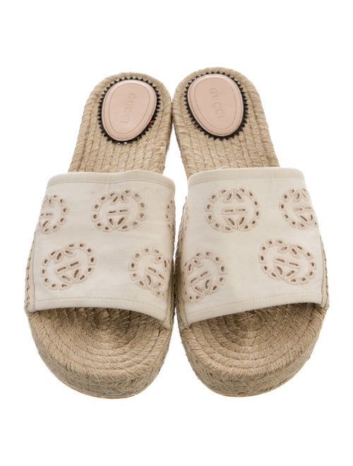 Gucci Interlocking G Logo Canvas Espadrilles