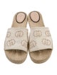 Gucci Interlocking G Logo Canvas Espadrilles