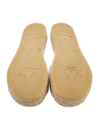 Gucci Interlocking G Logo Canvas Espadrilles