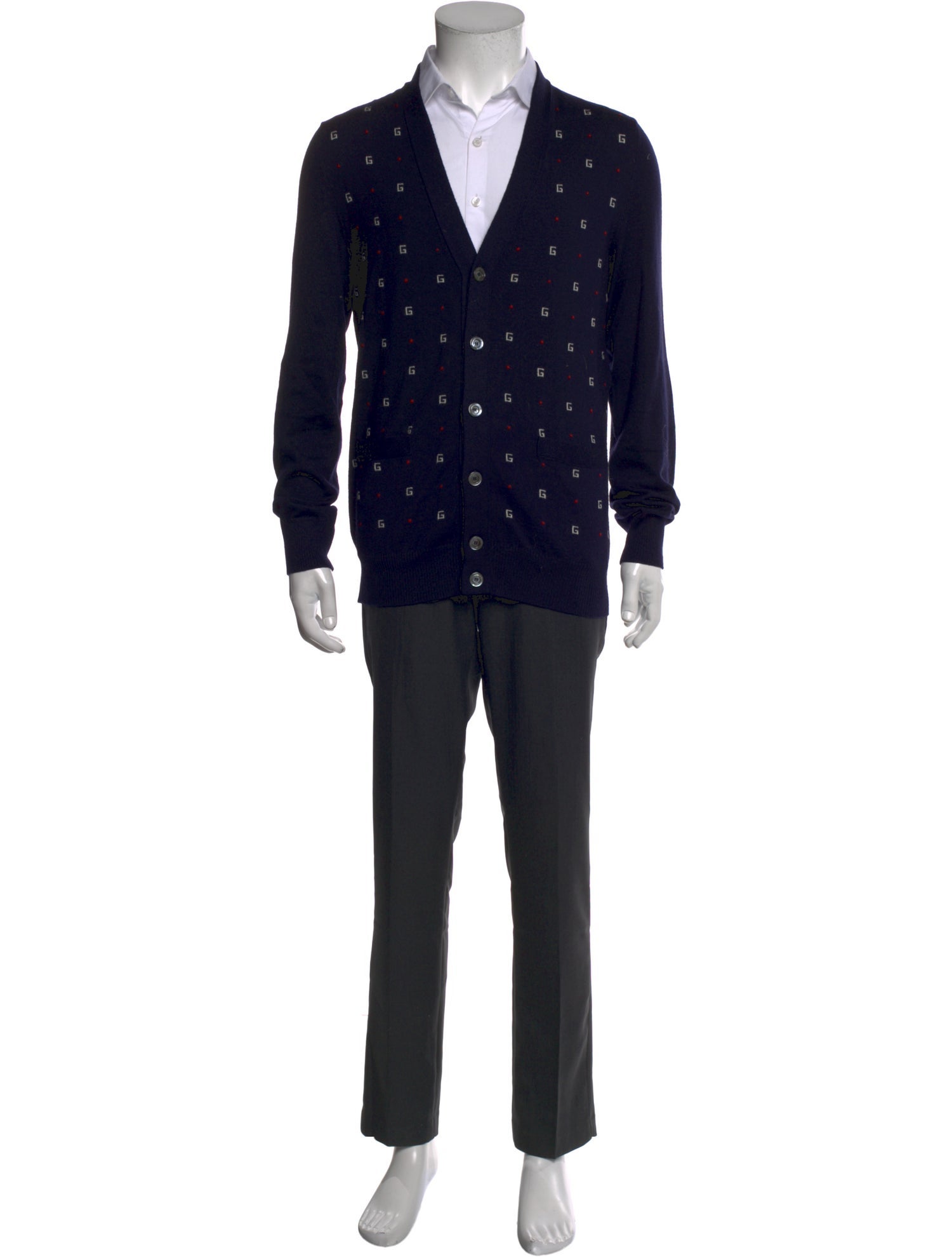 Gucci Wool V-Neck Cardigan